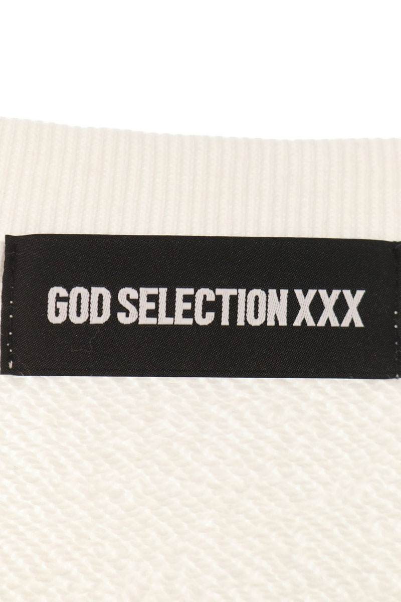 GOD SELECTION XXX Logo Patch Sweatshirt White Size XL