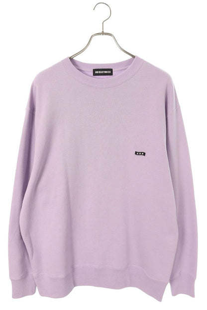 GOD SELECTION XXX Logo Patch Sweatshirt Purple Size XL