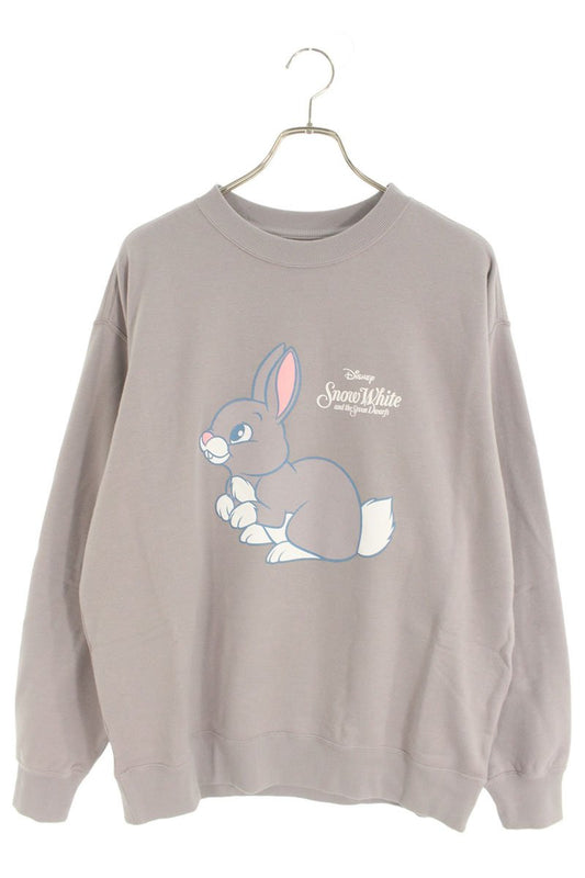 SEQUEL 24AW Snow White Print Cotton Sweatshirt Gray Size L