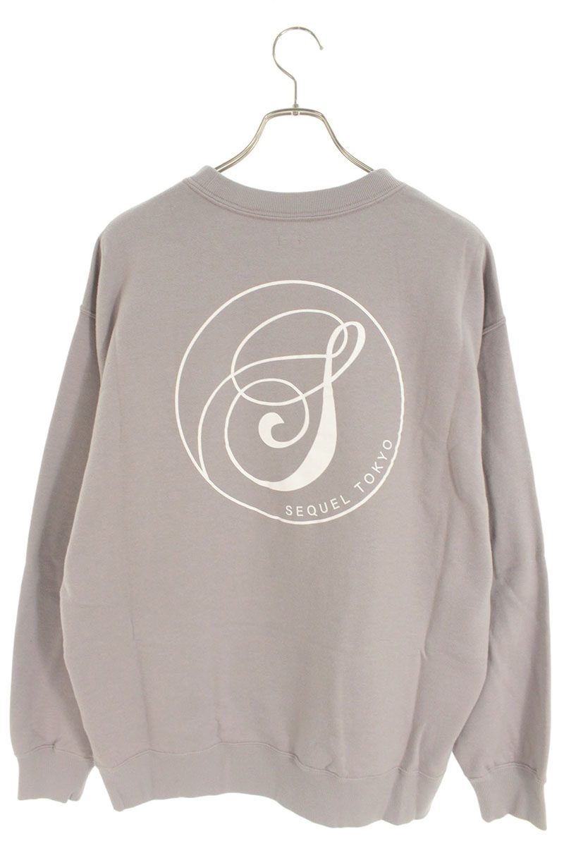 SEQUEL 24AW Snow White Print Cotton Sweatshirt Gray Size L