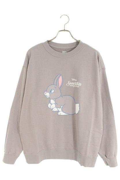 SEQUEL 24AW Snow White Print Cotton Sweatshirt Gray Size XL
