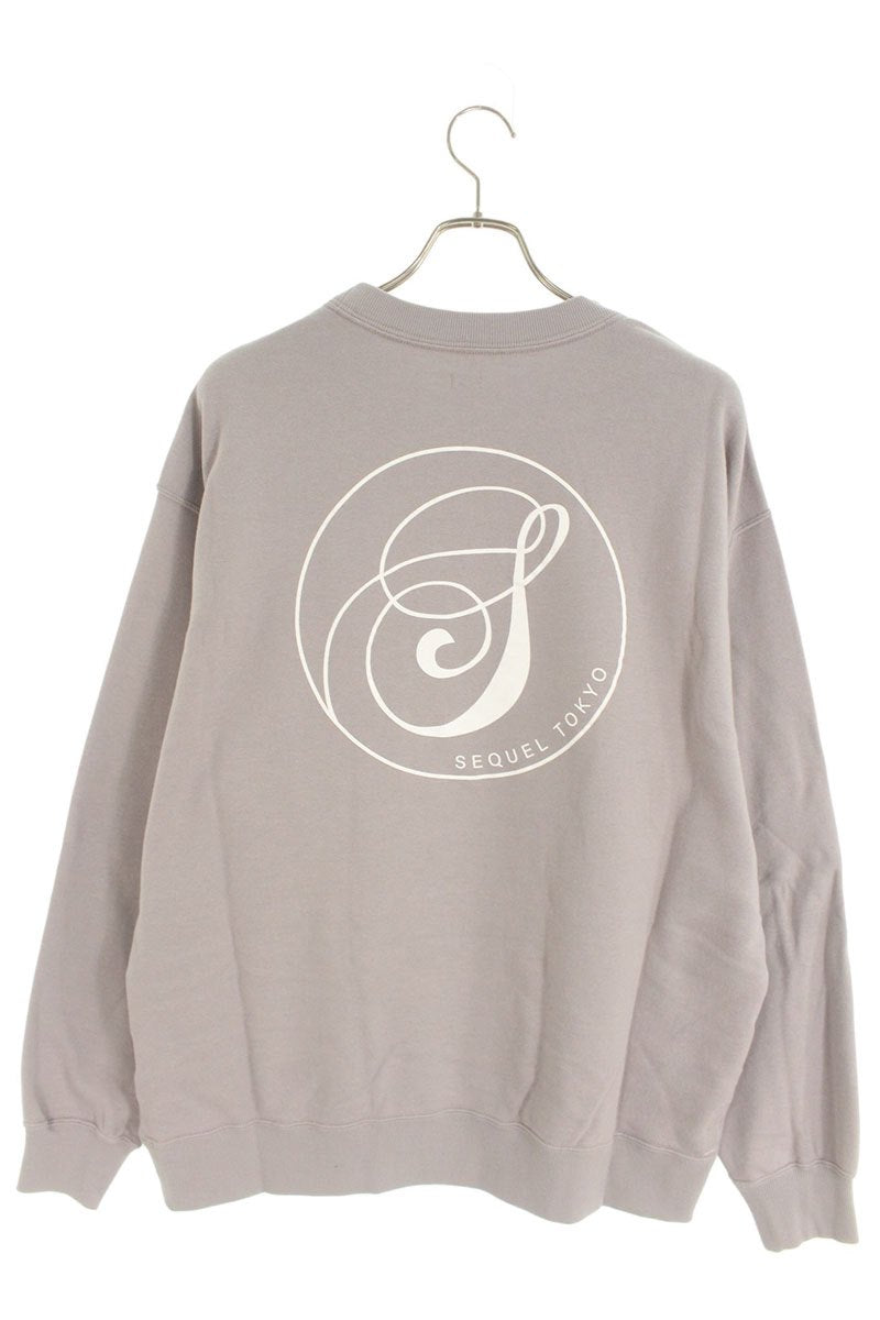 SEQUEL 24AW Snow White Print Cotton Sweatshirt Gray Size XL