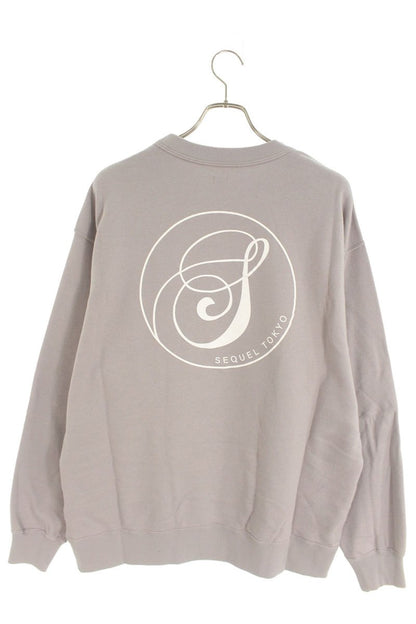 SEQUEL 24AW Snow White Print Cotton Sweatshirt Gray Size XL