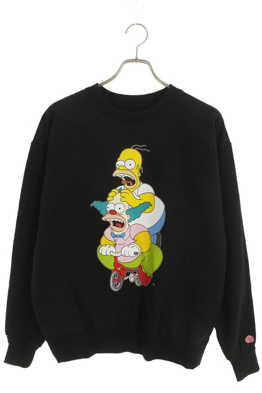SEQUEL 24AW Simpsons Print Cotton Sweatshirt Black Size S