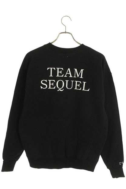 SEQUEL 24AW Simpsons Print Cotton Sweatshirt Black Size S