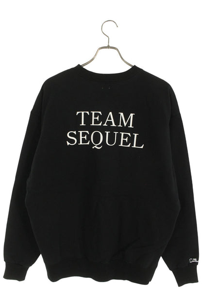 SEQUEL 24AW Simpsons Print Cotton Sweatshirt Black Size L