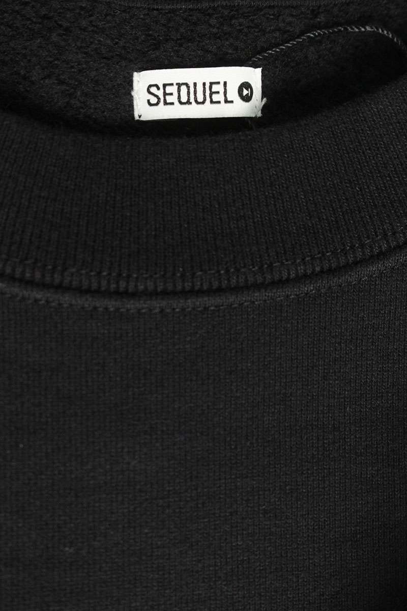SEQUEL 24AW Simpsons Print Cotton Sweatshirt Black Size L