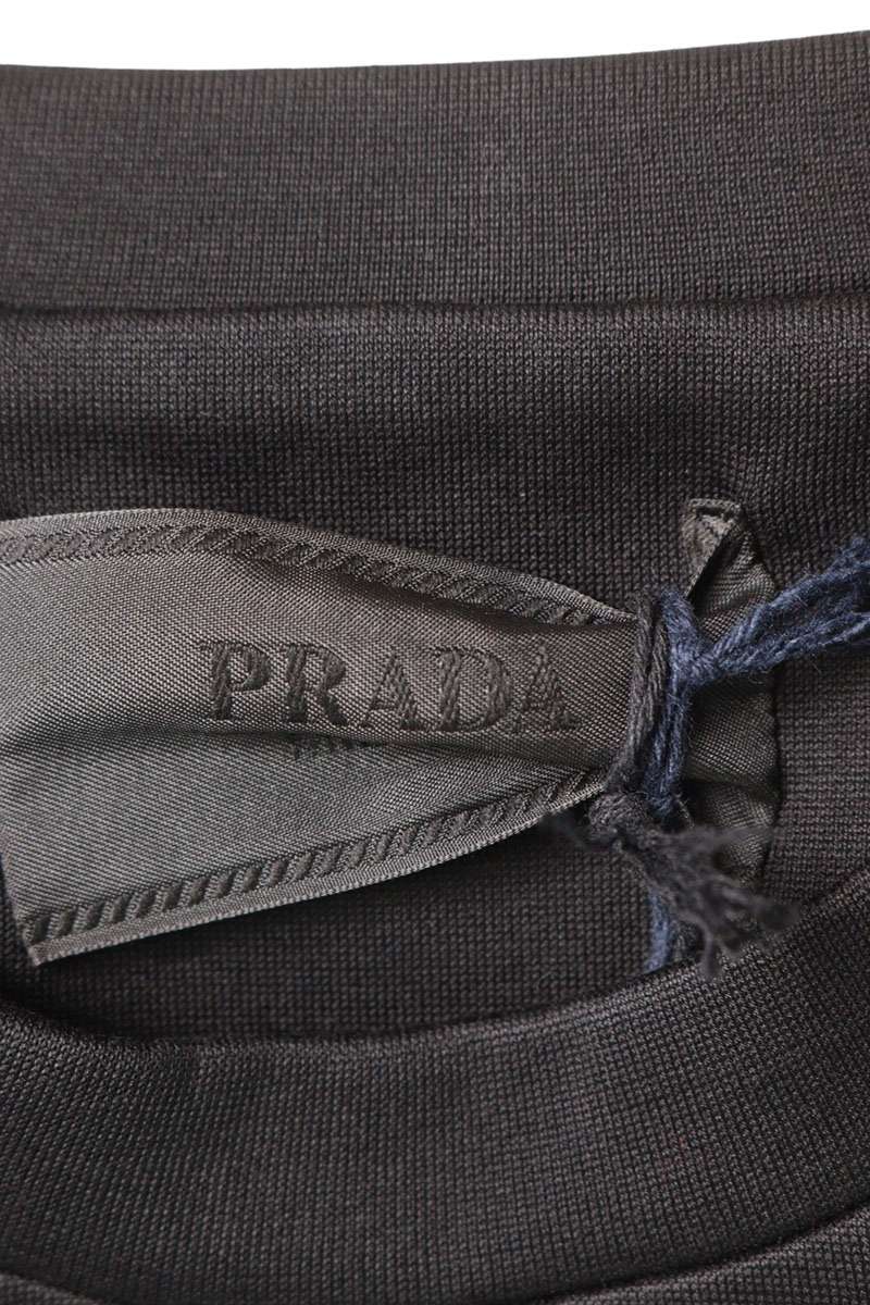 PRADA Technical Cotton Sweatshirt Black Size XL