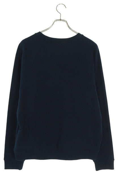 CELINE 25AW Logo Patch Cotton Sweatshirt Navy Size XL
