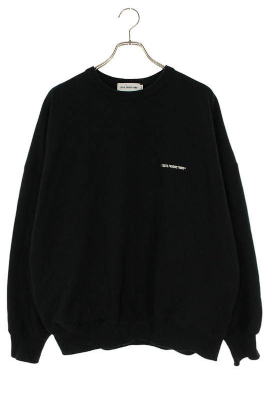 COOTIE Logo Print Cotton Sweatshirt Black Size M