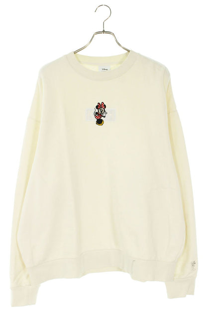 KITH Minnie Classic Logo Crewneck Off-White Cotton Size XL