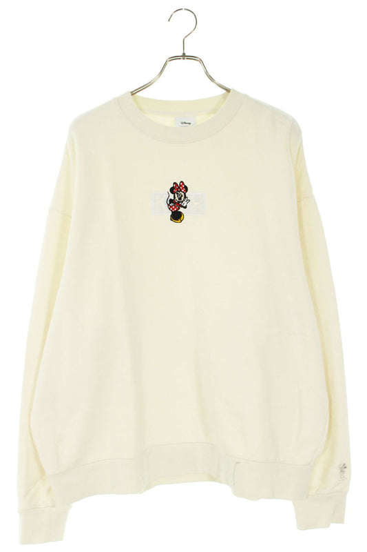 KITH Minnie Classic Logo Crewneck Off-White Cotton Size XL