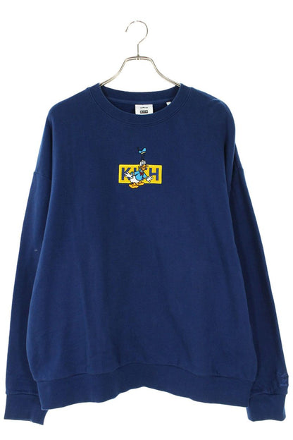 KITH Donald Duck Classic Logo Crewneck Blue Cotton Size XL