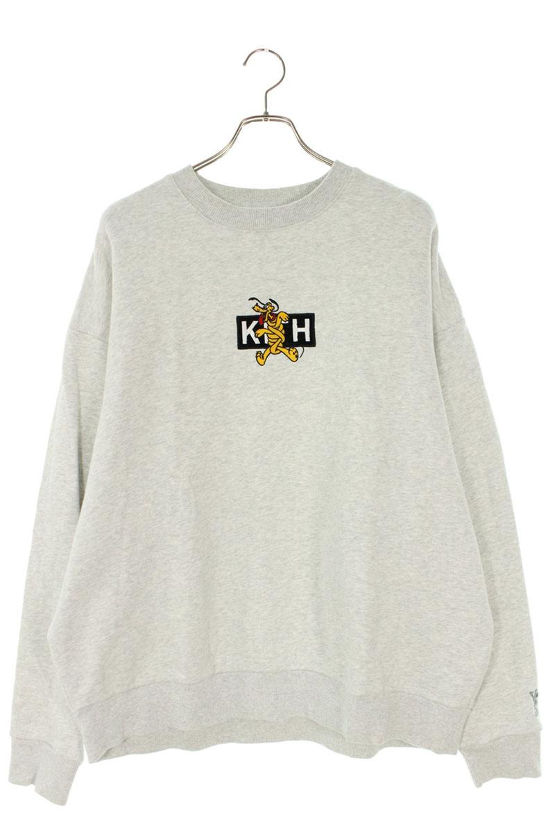 KITH Goofy Classic Logo Crewneck Light Gray Cotton Size XL