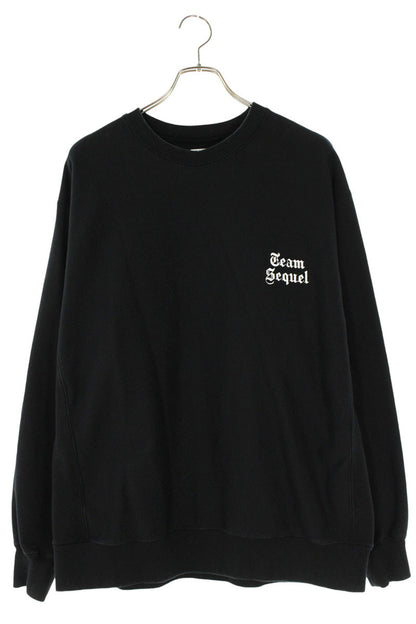 SEQUEL Logo Embroidered Sweatshirt Black Size L