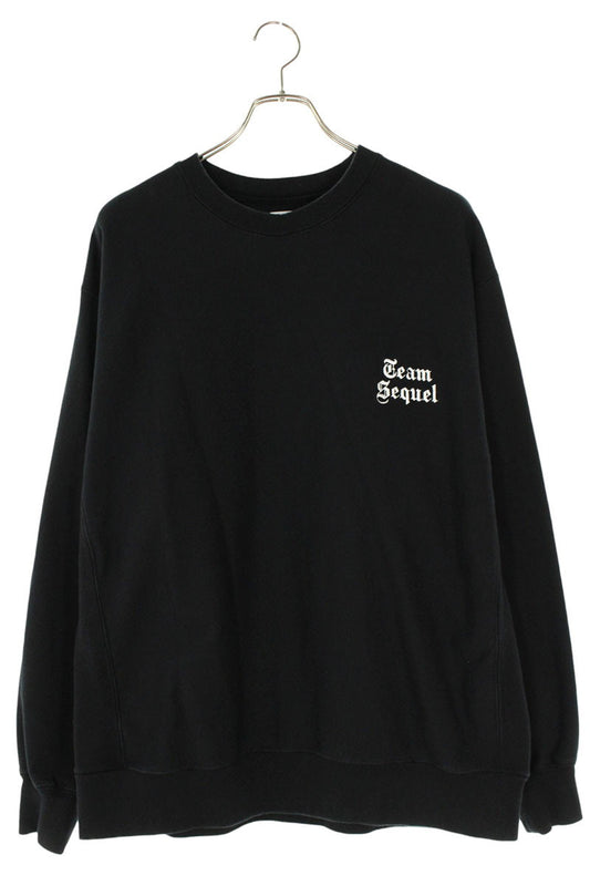 SEQUEL Logo Embroidered Sweatshirt Black Size L
