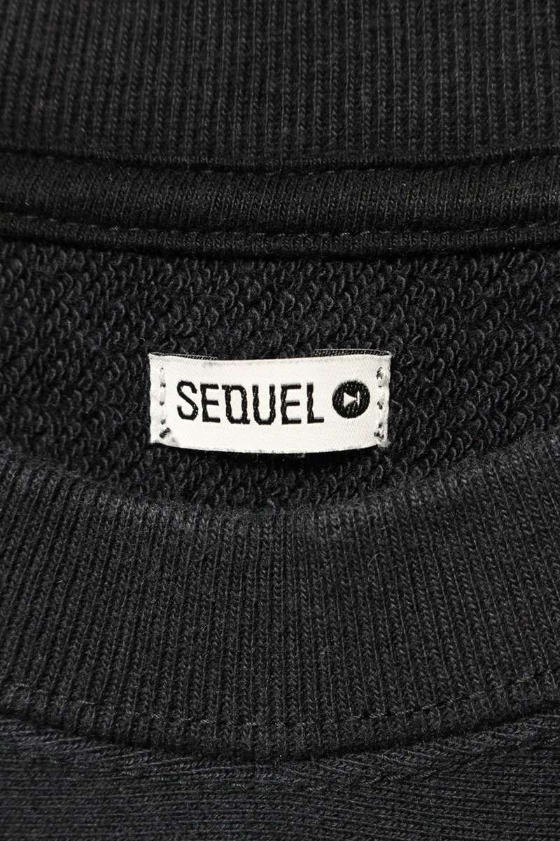 SEQUEL Logo Embroidered Sweatshirt Black Size L