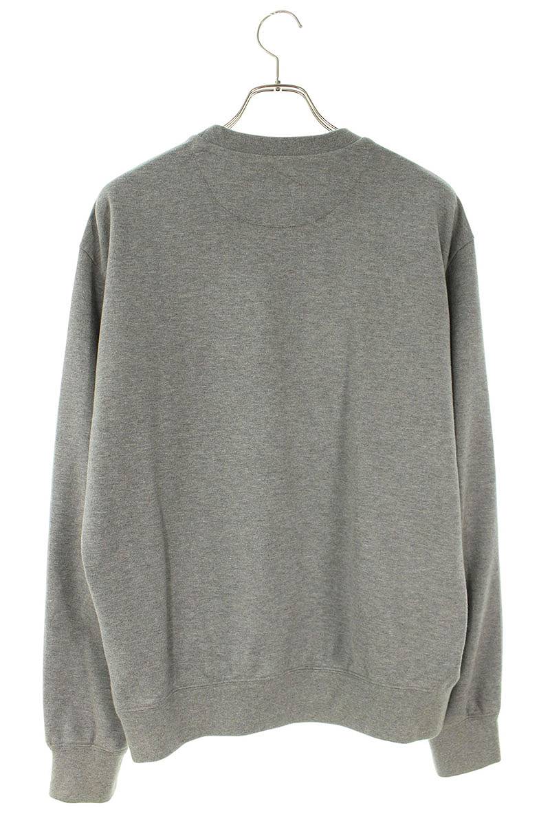 Prada Front Logo Print Sweatshirt Gray Size L