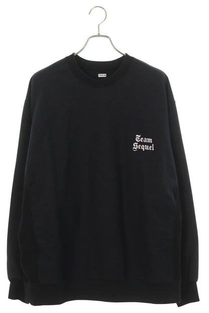 SEQUEL 25SS Logo Print Sweatshirt Black Size XL
