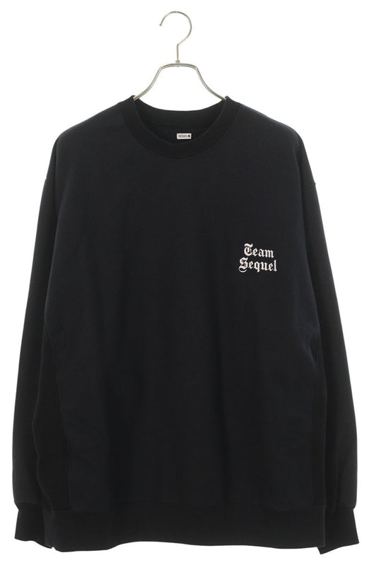 SEQUEL 25SS Logo Print Sweatshirt Black Size XL