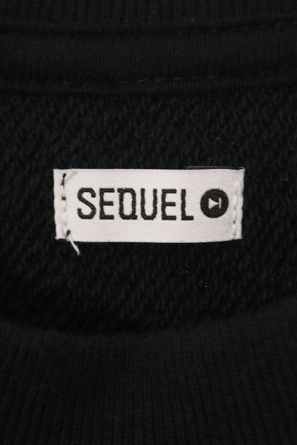 SEQUEL 25SS Logo Print Sweatshirt Black Size XL