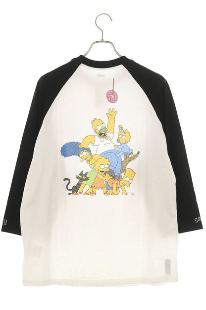 SEQUEL 24AW Simpsons Print Long Sleeve T-Shirt White Size M