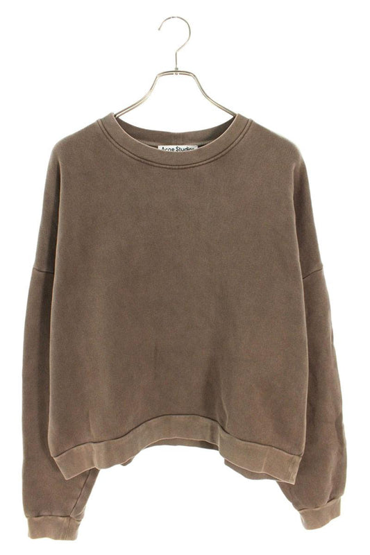 Acne Studios Logo Patch Crewneck Sweatshirt Brown Size XXS