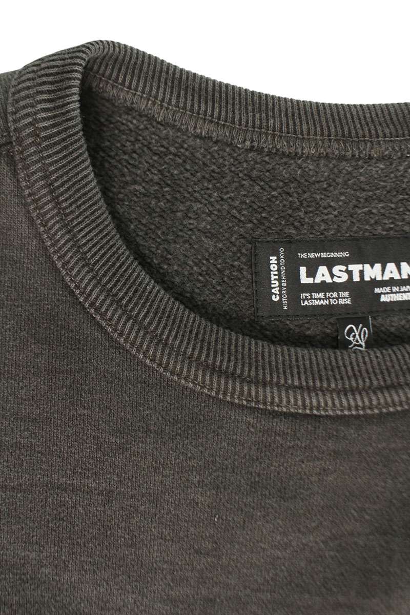 LASTMAN 25AW Logo Embroidered Crewneck Sweatshirt Size XL