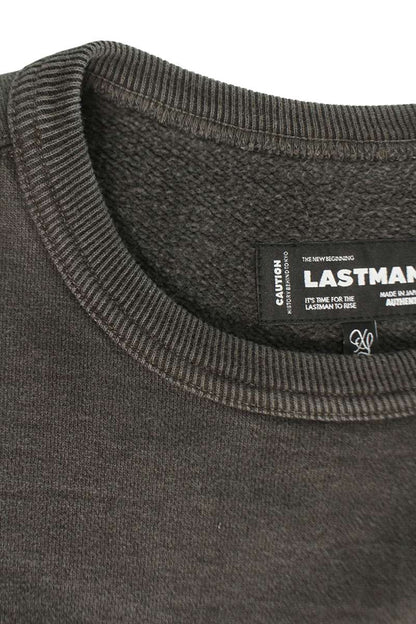 LASTMAN 25AW Logo Embroidered Crewneck Sweatshirt Size XL