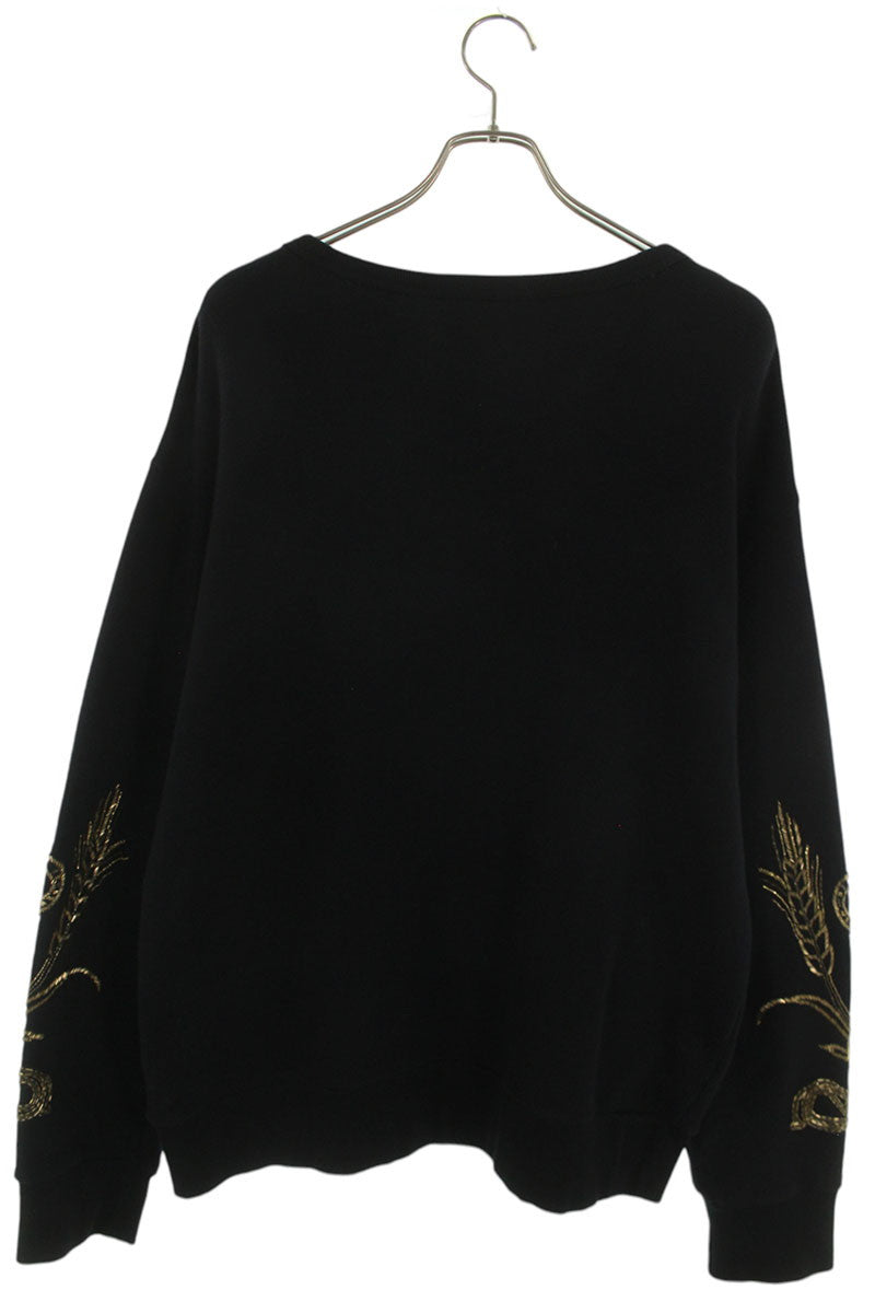 GUCCI Sleeve Logo Print Sweatshirt Black Size L