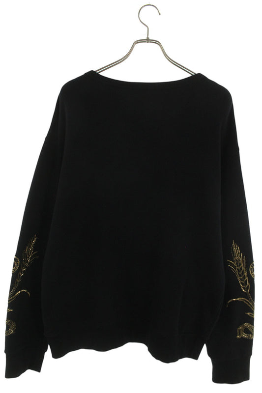 GUCCI Sleeve Logo Print Sweatshirt Black Size L