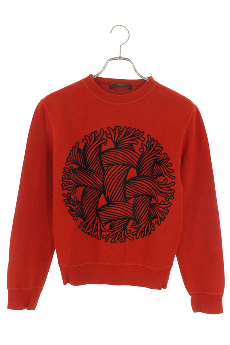 Christopher Nemeth x Louis Vuitton Print Crewneck Sweatshirt Red Size S