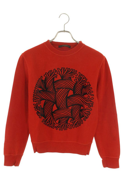 Christopher Nemeth x Louis Vuitton Print Crewneck Sweatshirt Red Size S