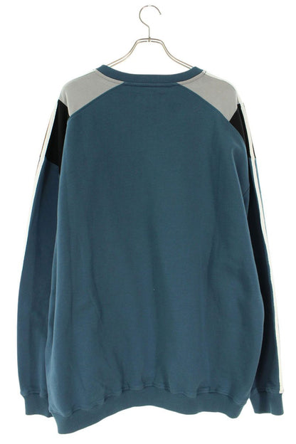 Martine Rose Blue Logo Print Oversized Sweatshirt Size L