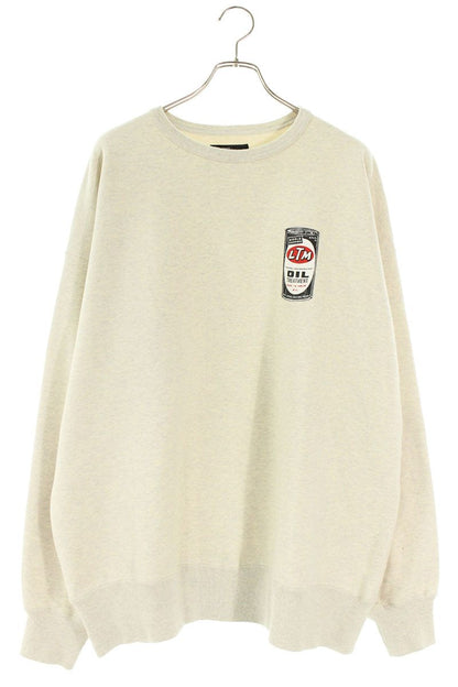 LASTMAN 25AW Front Print Cotton Sweatshirt Gray Size XL