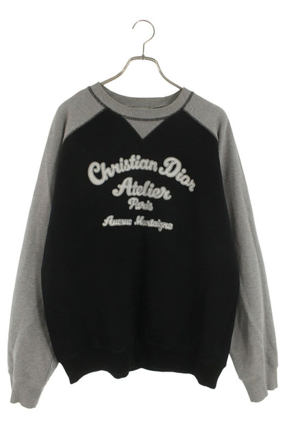 DIOR Atelier Embroidered Logo Sweatshirt Black/Gray Size L