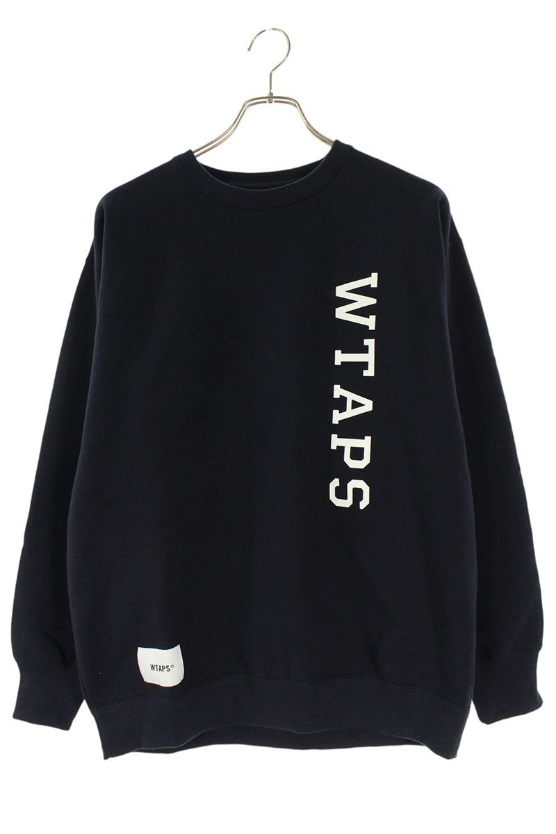 Wtaps 23SS Logo Print Sweatshirt Blue Size S