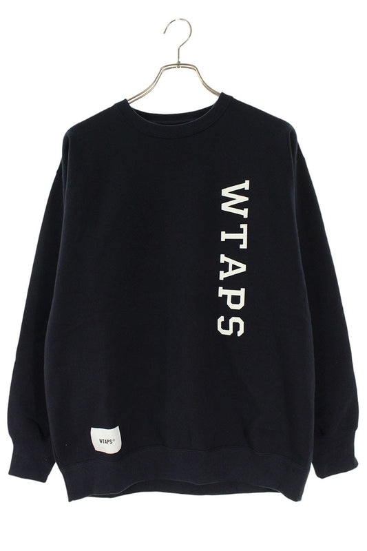 Wtaps 23SS Logo Print Sweatshirt Blue Size S