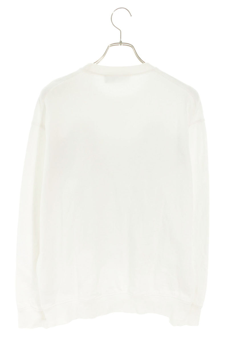 DSQUARED2 Logo Print Cotton Sweatshirt White Size L