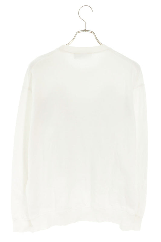 DSQUARED2 Logo Print Cotton Sweatshirt White Size L