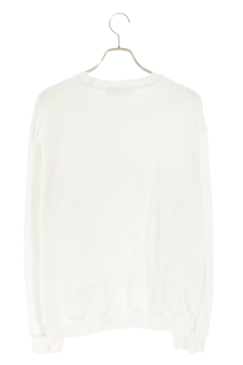 DSQUARED2 ICON Print Cotton Blend Sweatshirt White Size XL