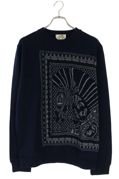 Hermes Sweatshirt Blue Size L