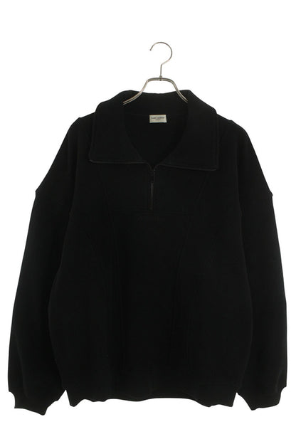 SAINT LAURENT PARIS 36SS Logo Embroidered Half-Zip Size M