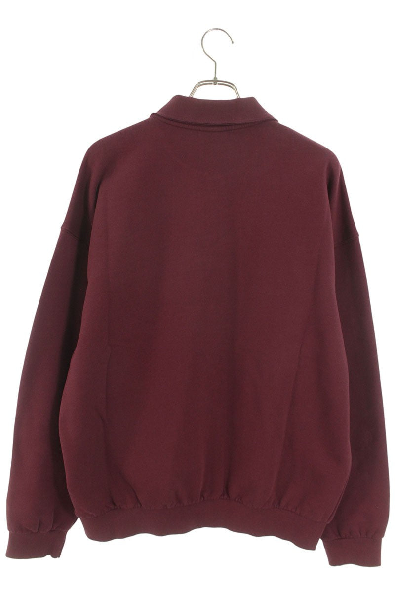 VETEMENTS 26SS Distressed Logo Polo Sweatshirt Size S
