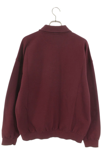 VETEMENTS 26SS Distressed Logo Polo Sweatshirt Size S