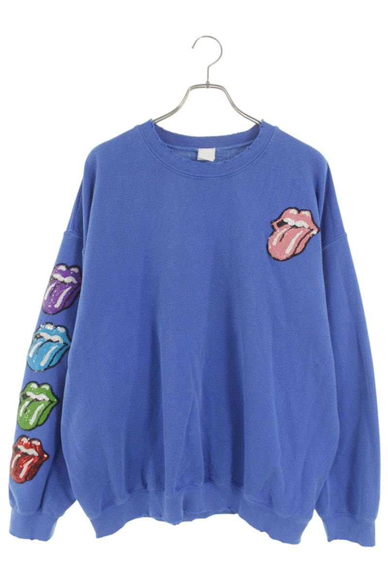 MadeWorn Distressed Sweatshirt Blue Size L