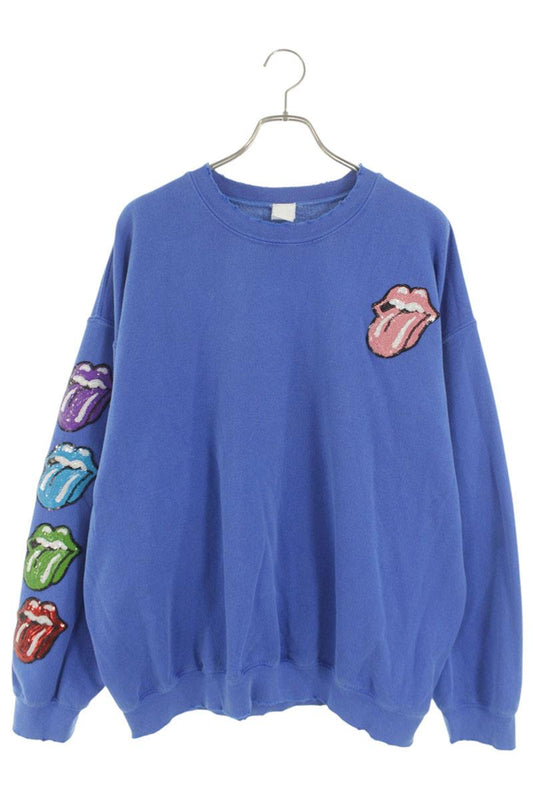 MadeWorn Distressed Sweatshirt Blue Size L