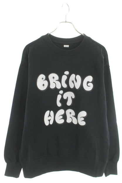 SEQUEL 25SS Logo Print Sweatshirt Black Size M
