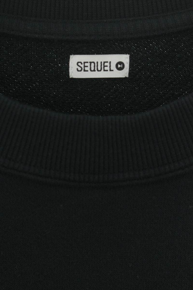 SEQUEL 25SS Logo Print Sweatshirt Black Size L