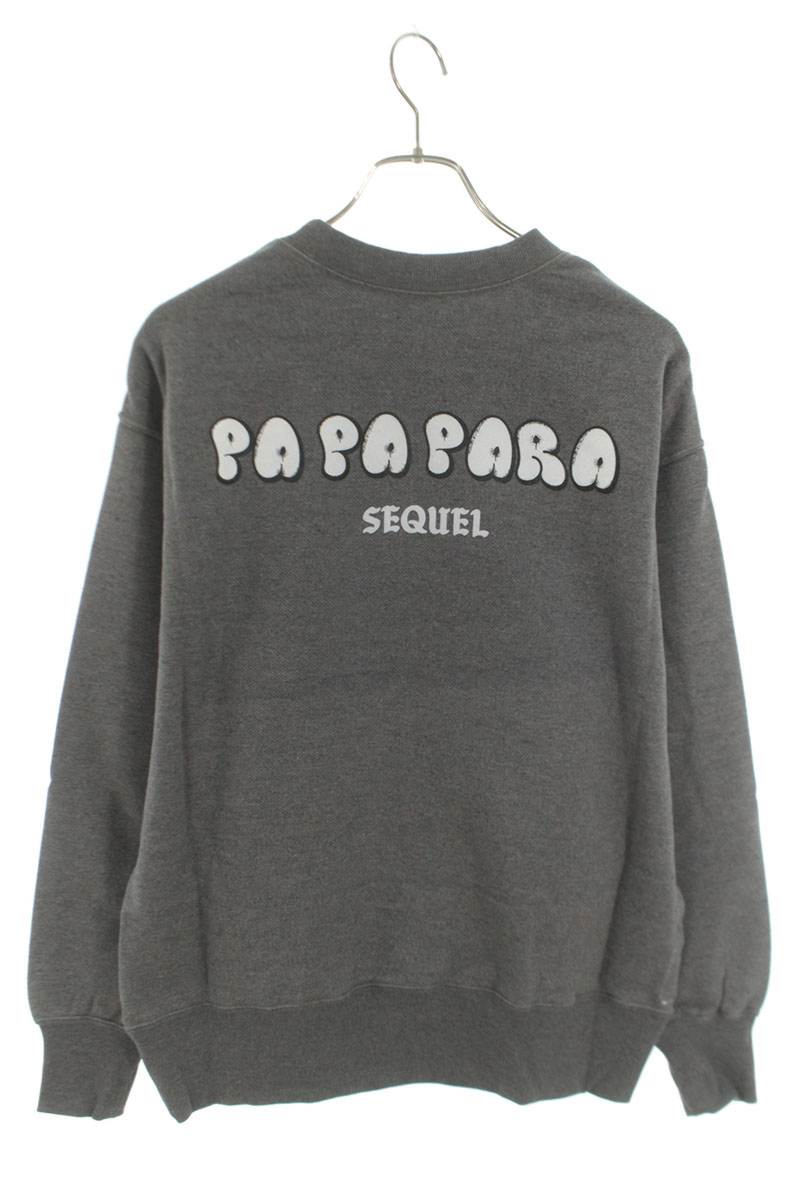 SEQUEL 25SS Logo Print Sweatshirt Gray Size S